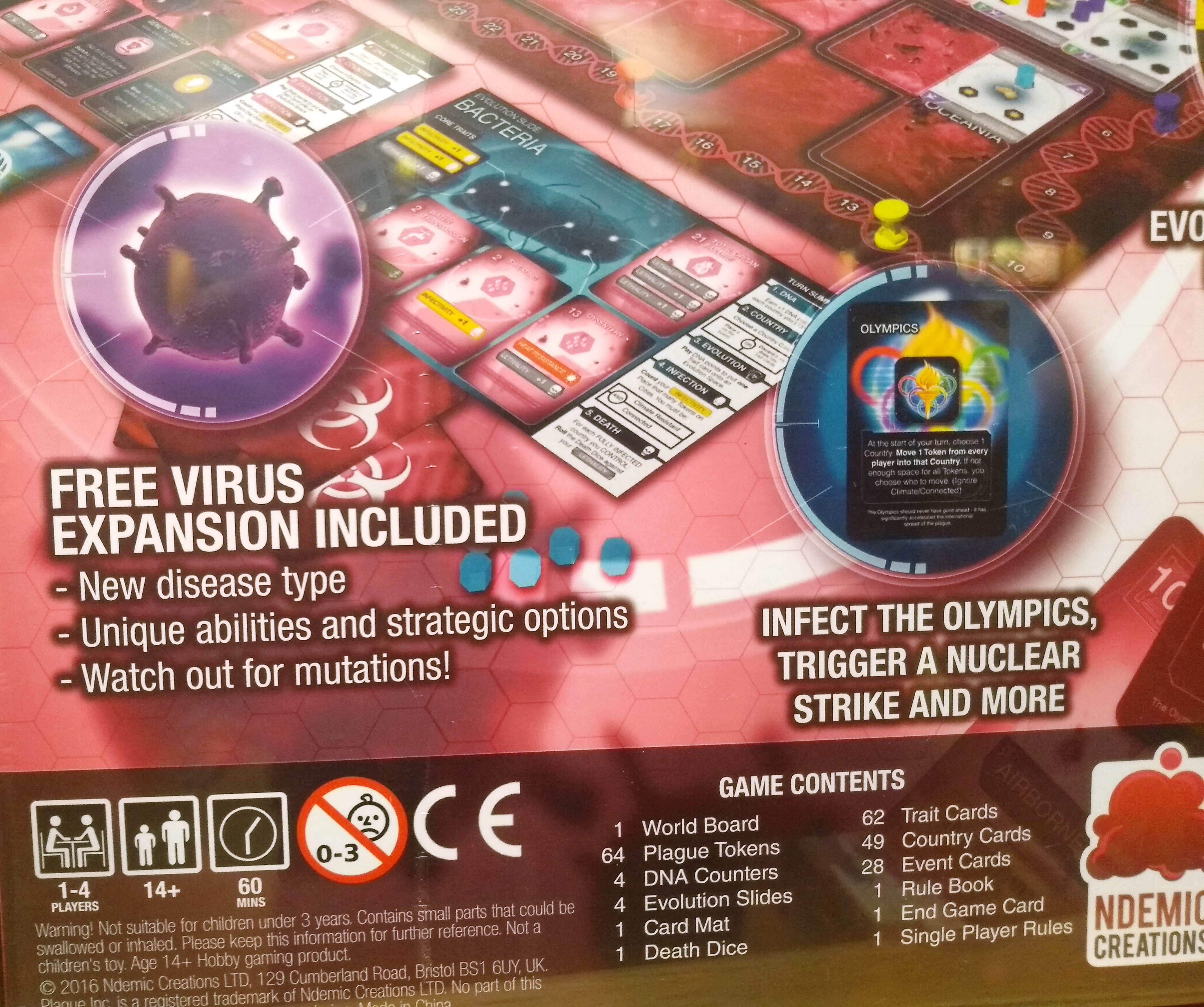 Plague Inc The Board Game detail - enlarge
